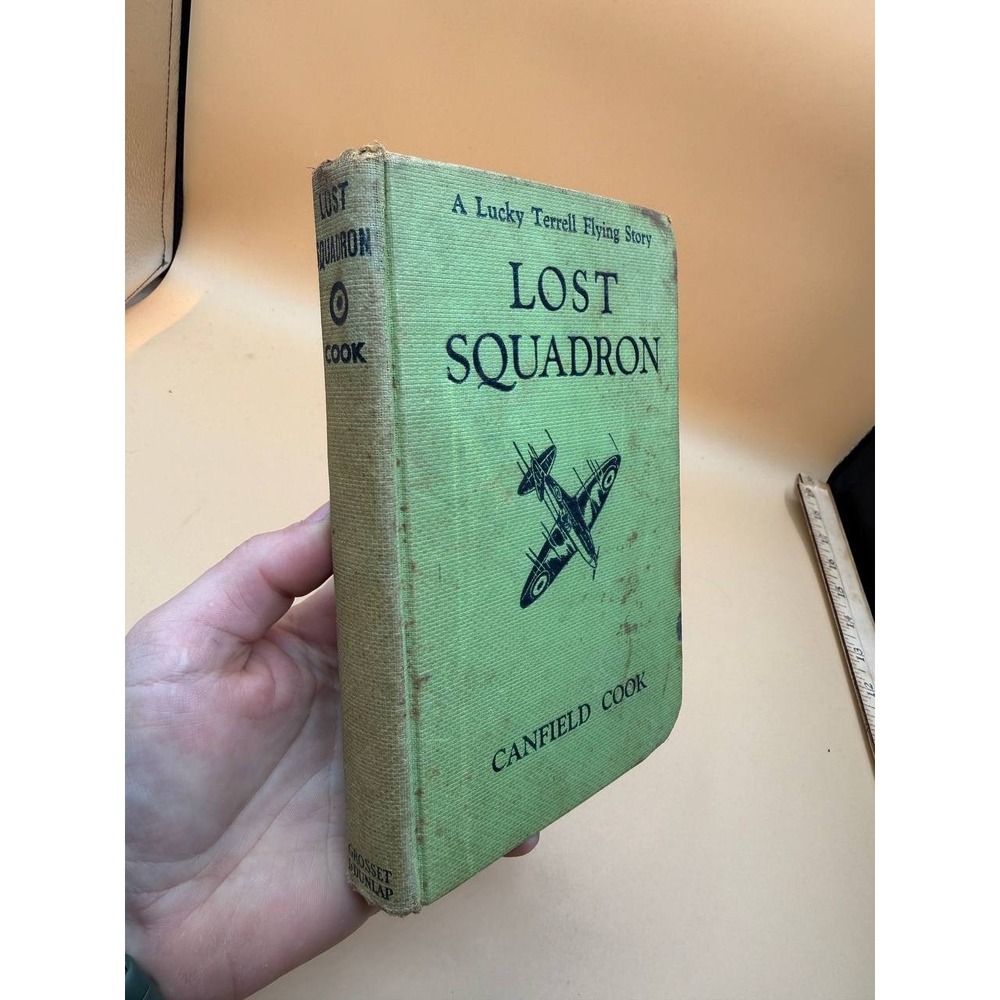 Lucky Terrell Flying Story Lost Squadron Canfield Cook 1943 Grosset & Dunlap HC